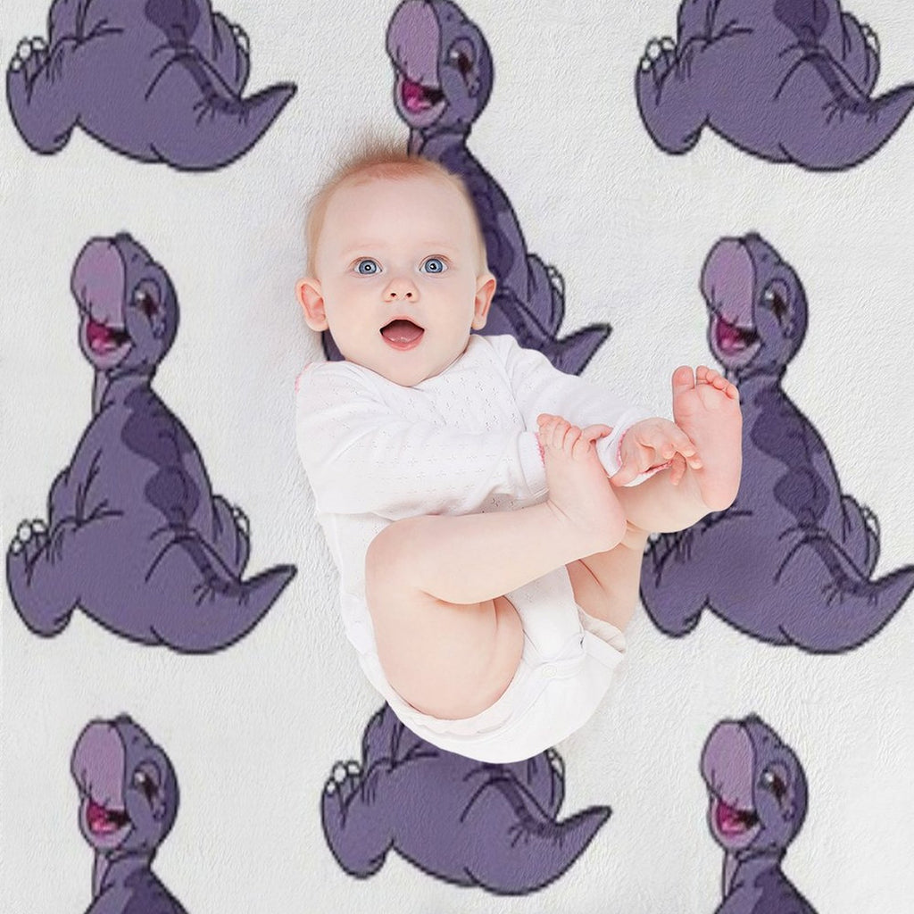Baby Littlefoot Land Before Time Travel-friendly Throw Blanket
