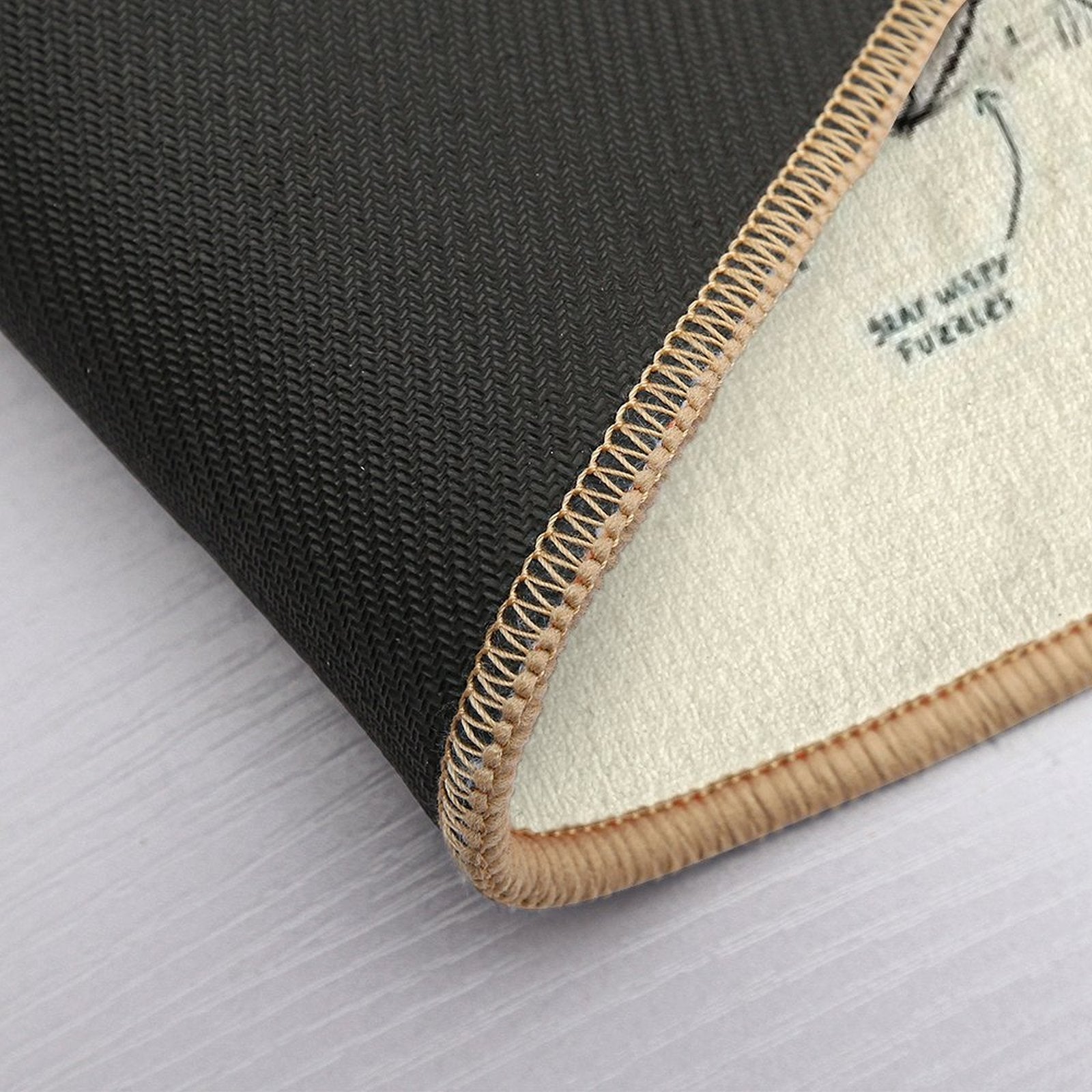 Anatomy of A Raccoon  Dirt-Trapping Bath Mat