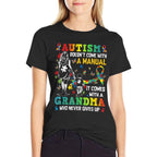 Autism Grandma Doesnt Come With A Manual Autism Awareness  Lightweight T-Shirt