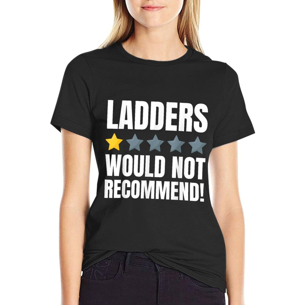 Funny Ladder Injury And Falling Off Ladders  Durable T-Shirt