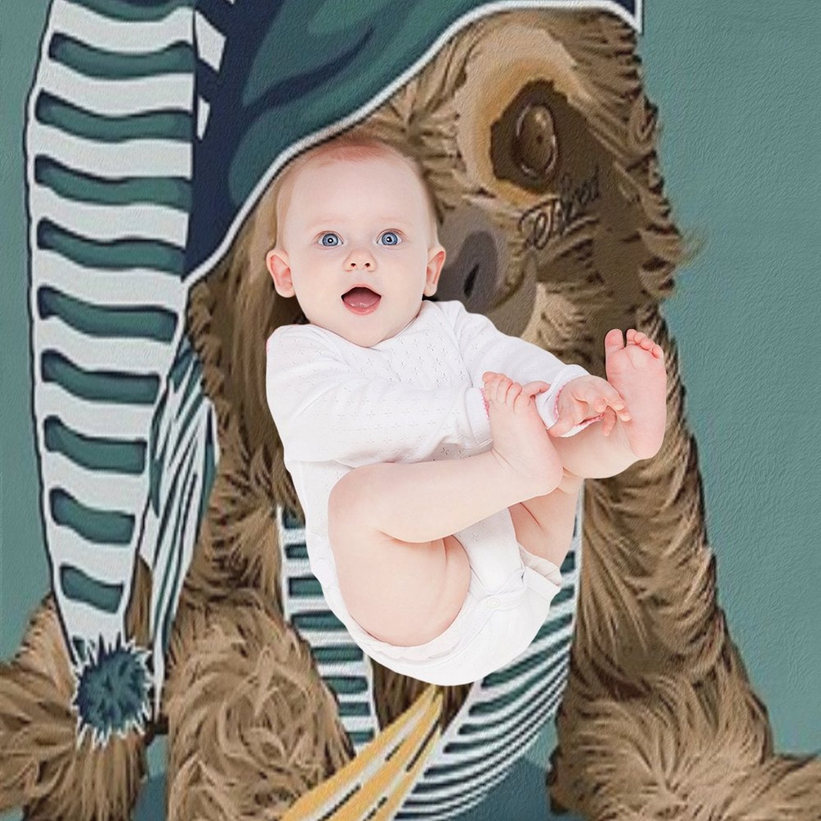 Always Tired Sloth Versatility Throw Blanket