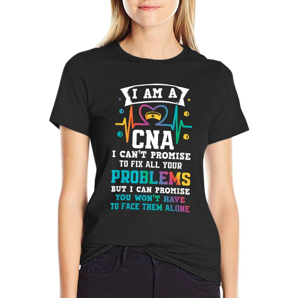 Funny CNA Nurse  Heathered Texture T-Shirt