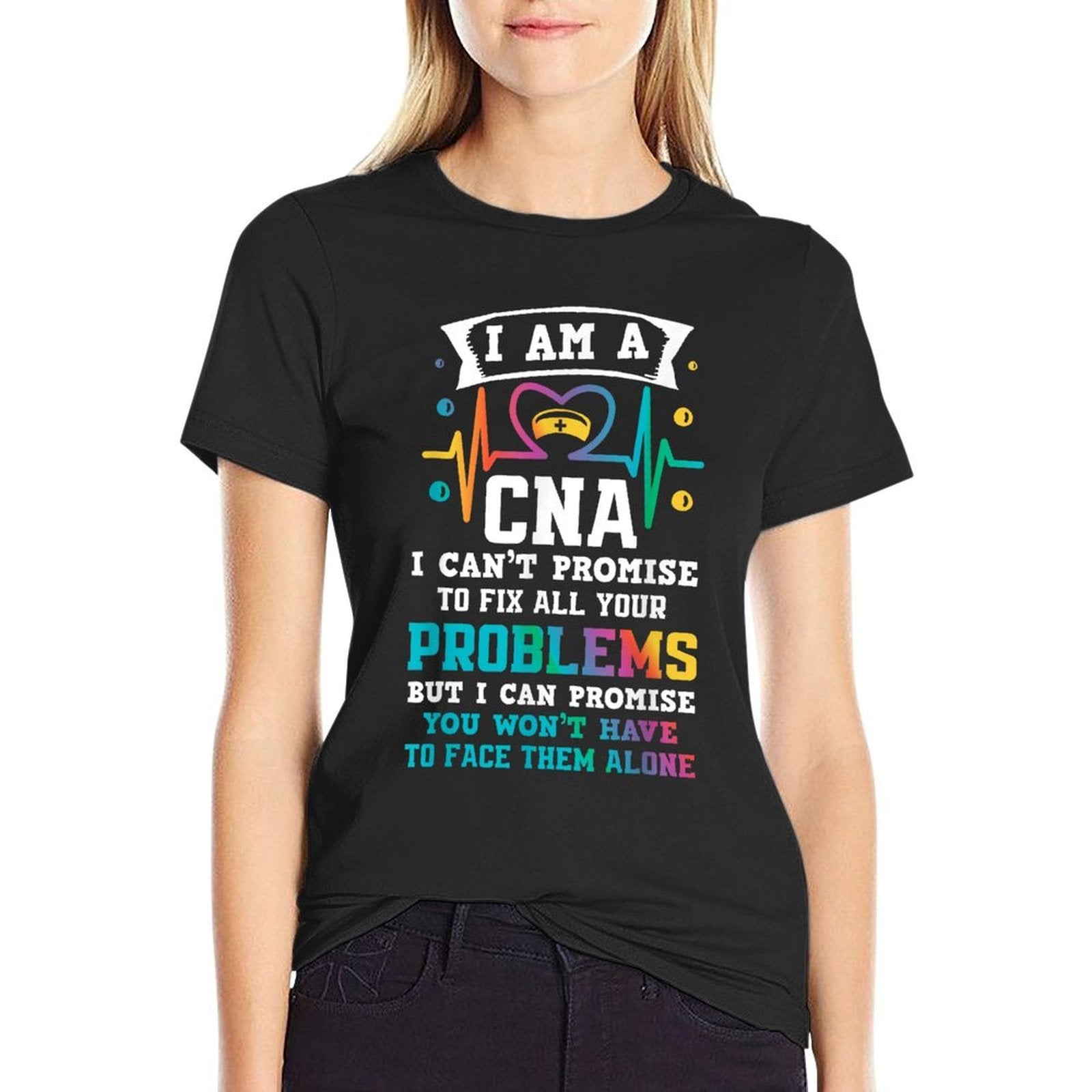 Funny CNA Nurse  Heathered Texture T-Shirt