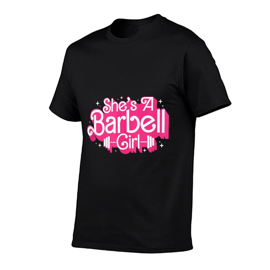 Shes A Barbell Girl Funny Bodybuilder Weightlifter Women  Tagless Design T-Shirt