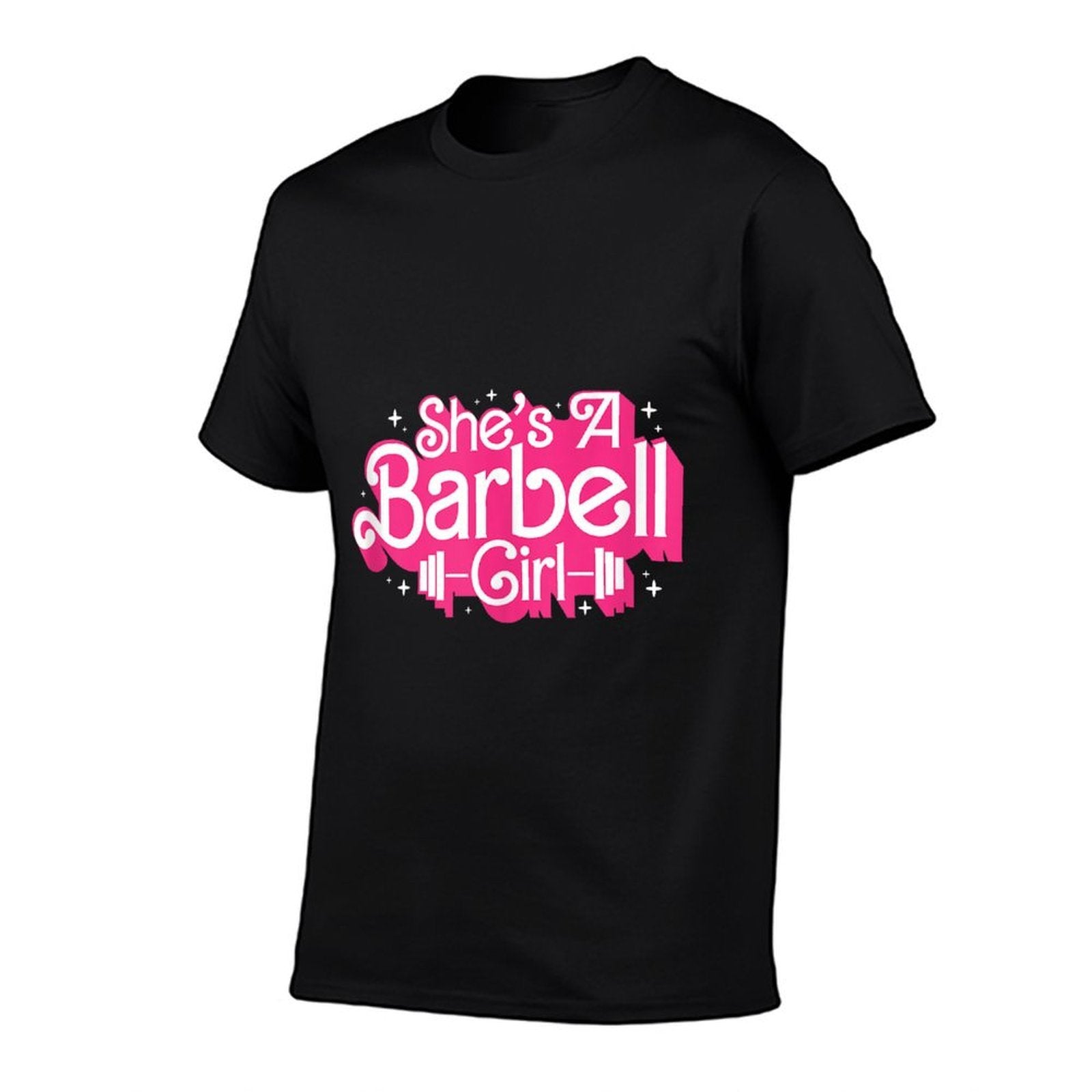 Shes A Barbell Girl Funny Bodybuilder Weightlifter Women  Tagless Design T-Shirt