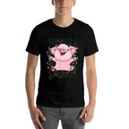 Hog Pink Funny Wild For Jesus Meme Cute Christian  Durable T-Shirt