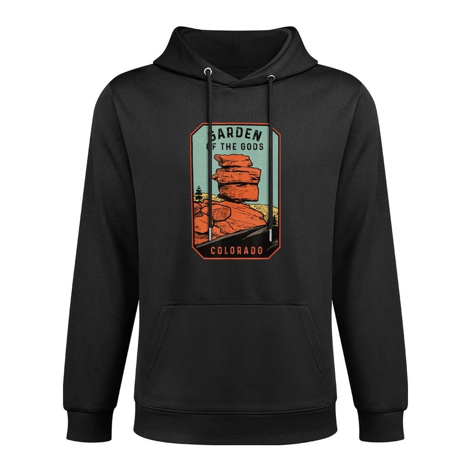 Garden of The Gods Colorado Retro Shrink-Resistant Hoodie