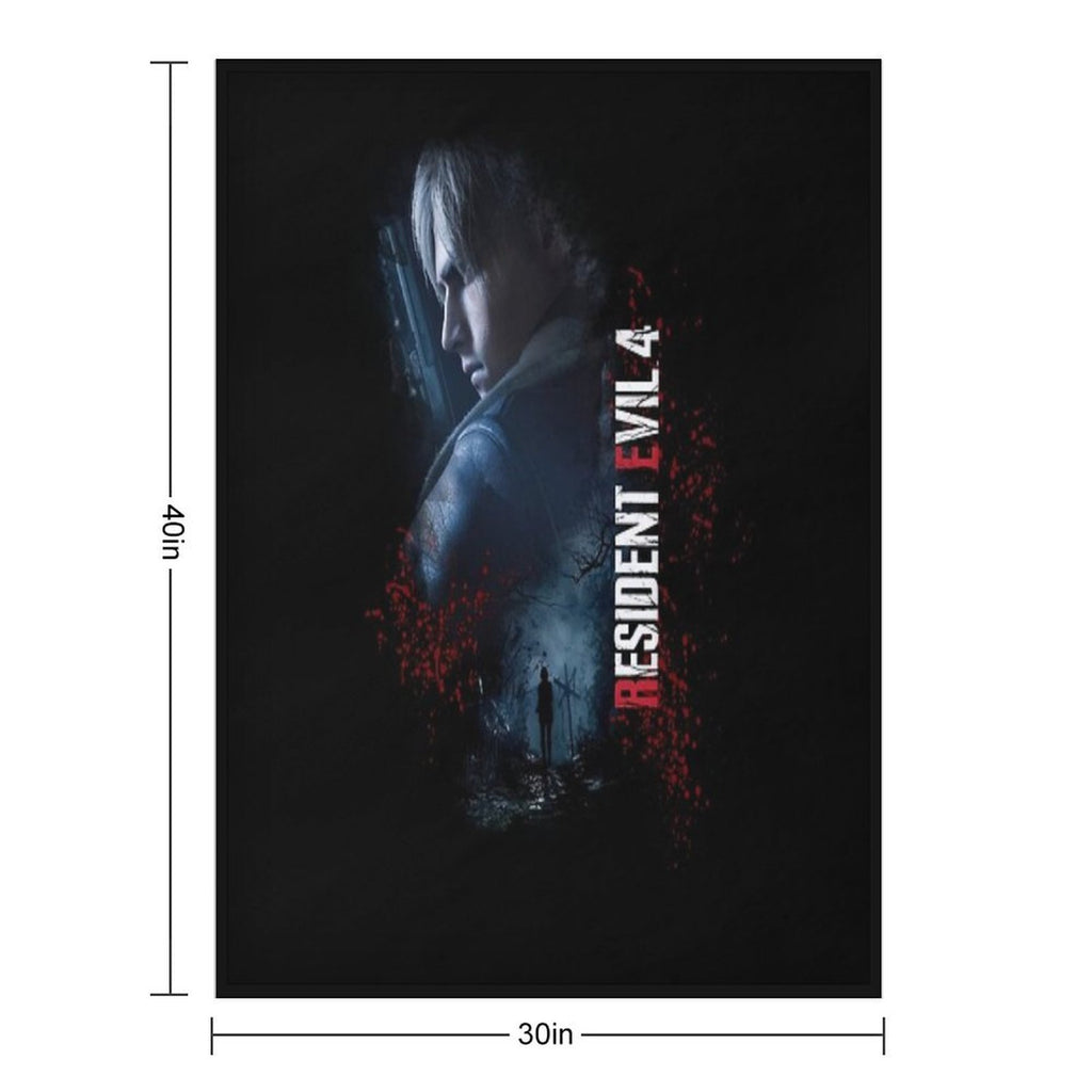 Leon Kennedy RE4make Design 2 Wrinkle-free Throw Blanket