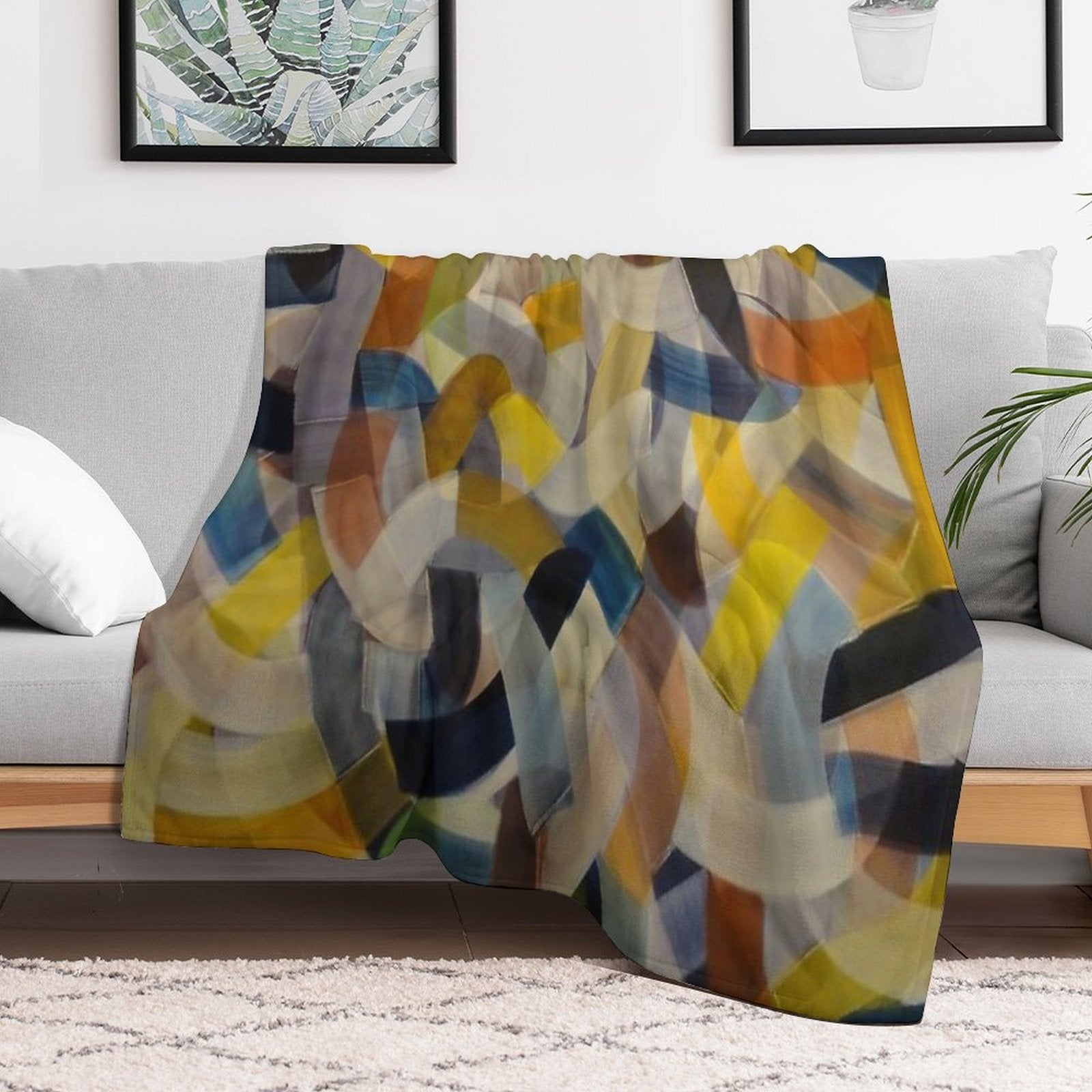 Meaningful Abstract Vorsicht Maps City Velvety-soft Throw Blanket