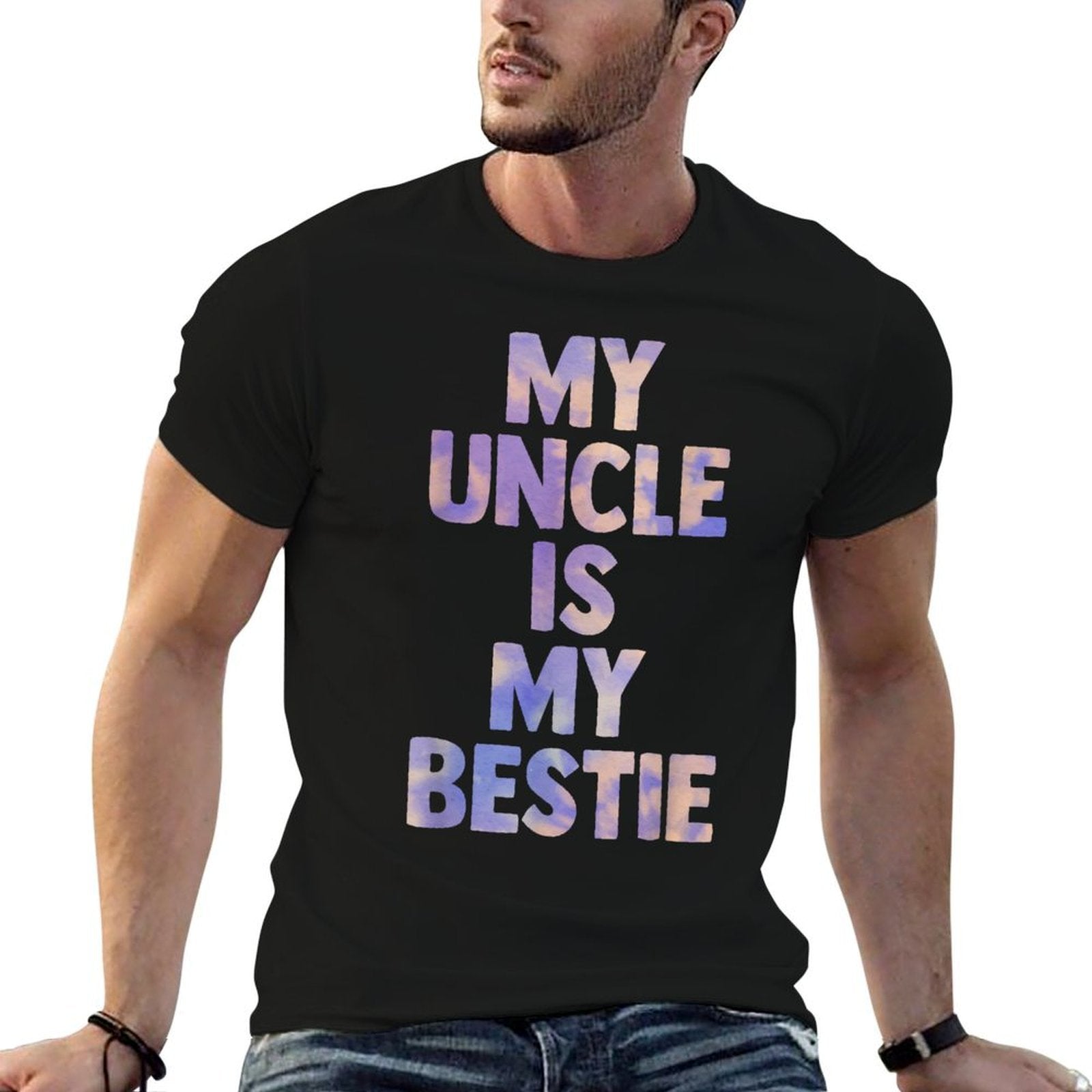 My Uncle Is My Bestie for Niece Nephew Matching Set Tie Dye  Moisture-wicking T-Shirt