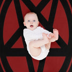 Inverted Pentagram Dark Red  Satanic All-season Throw Blanket