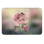 Rose Flower Fairy  Stain-Proof Bath Mat