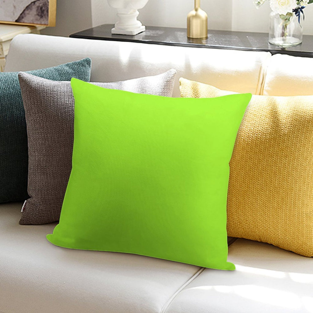 PLAIN GREEN YELLOW -100 YELLOW SHADES ON OZCUSHIONS ON ALL PRODUCTS Soft Ultra-Soft Texture Throw Pillow
