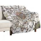 1928 Vintage London Bus-Services Map Lightweight Throw Blanket