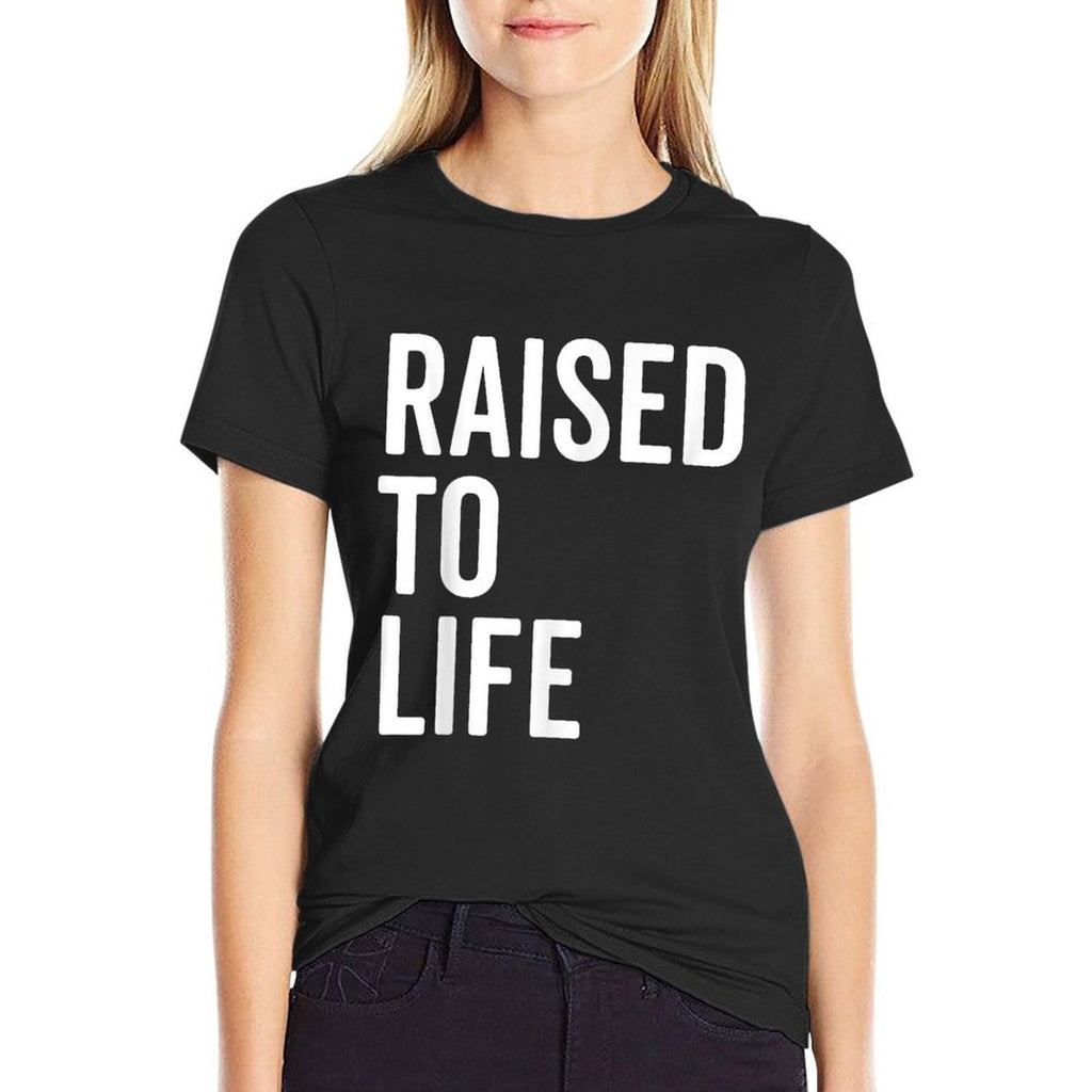 Raised To Life Christian Baptism New Believer Gift  Tagless Design T-Shirt