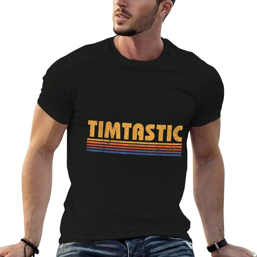 Timtastic Funny Retro First Name Tim  Wrinkle-resistant T-Shirt