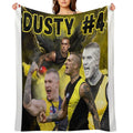 Dustin Martin Richmond Football Club AFL Travel-friendly Throw Blanket