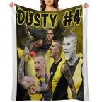 Dustin Martin Richmond Football Club AFL Travel-friendly Throw Blanket