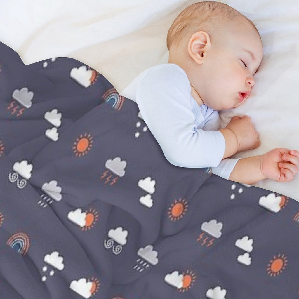 Weather Forecast - Gloomy Quick-dry Throw Blanket