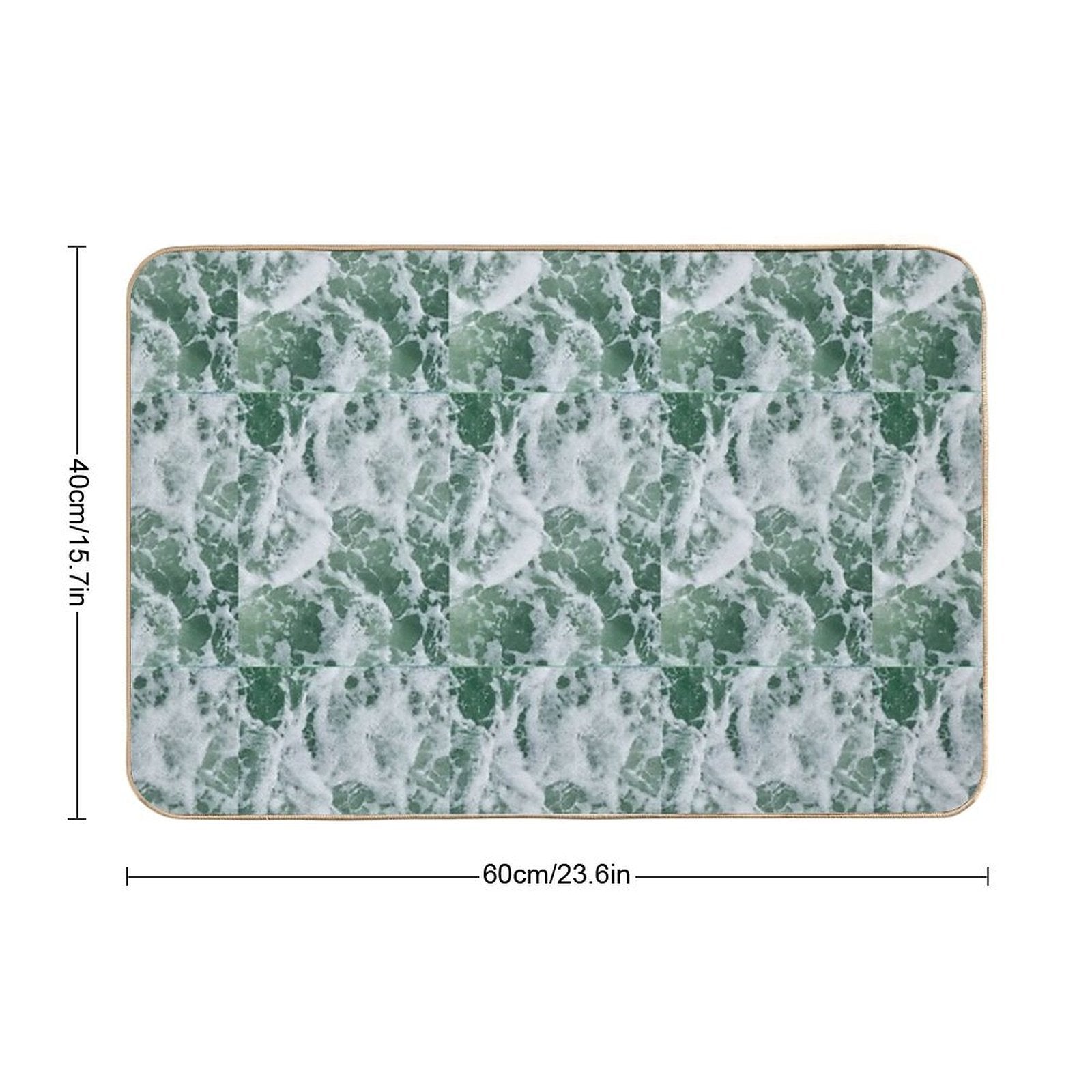 Water  Repositionable Bath Mat