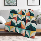 The Geometric Pattern Collection #2 Easy Care Throw Blanket