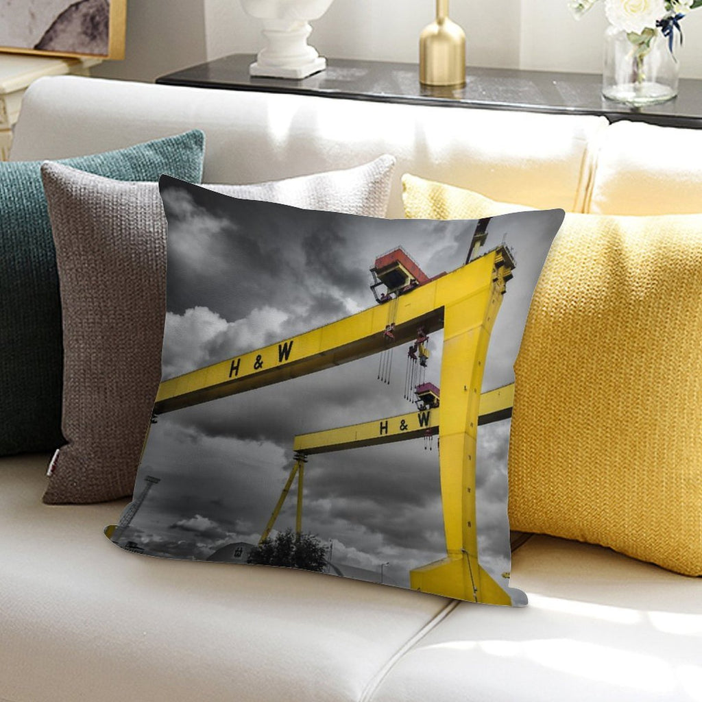 Belfast Shipyard 7 Soft Bedroom Essential Throw Pillow