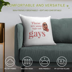 Tanya McQuoid White Lotus Quotes Soft Hidden Zipper Throw Pillow