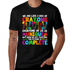 Funny Teacher We Are Like A Box Of Crayons Back To School for Men Women Girls Kids  Classic T-Shirt