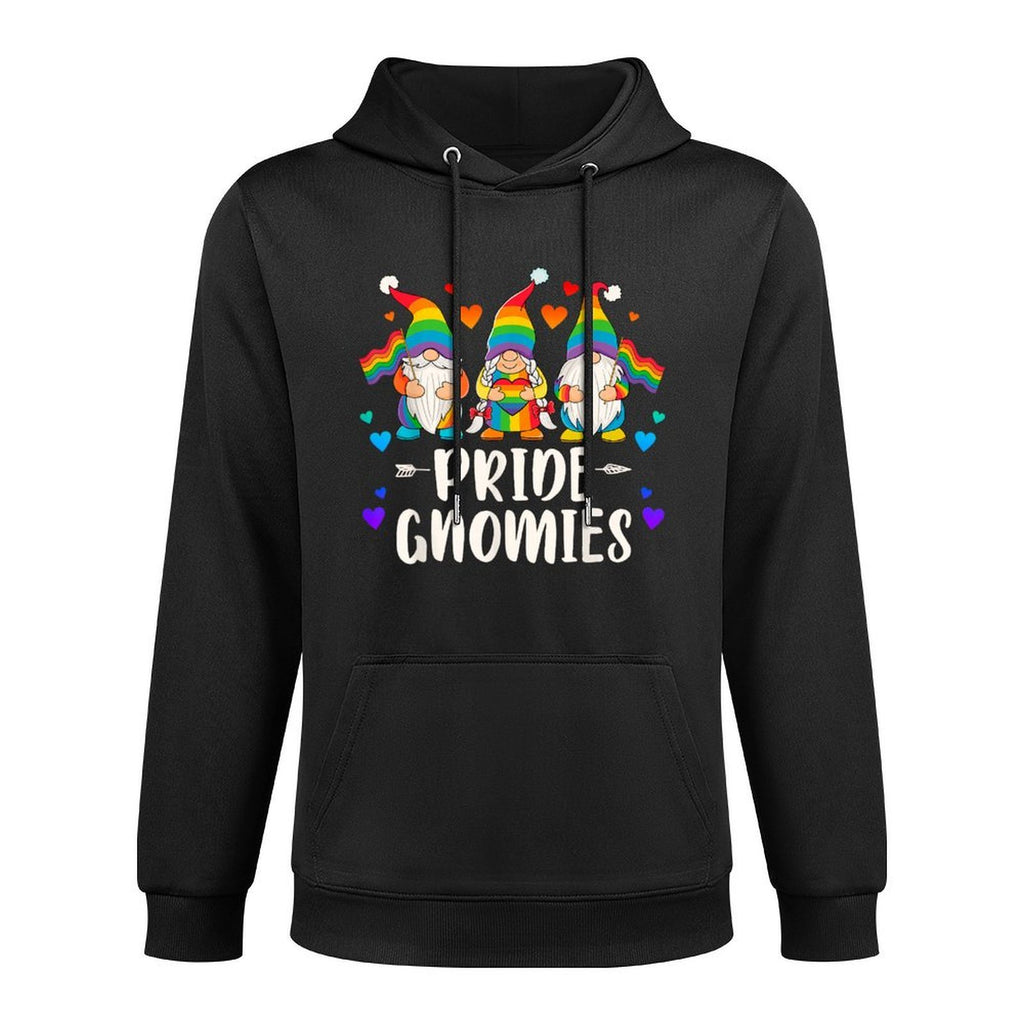 Pride Gnomies, LGBT Pride, Rainbow Colors Cotton-Polyester Blend Hoodie
