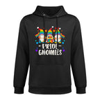 Pride Gnomies, LGBT Pride, Rainbow Colors Cotton-Polyester Blend Hoodie