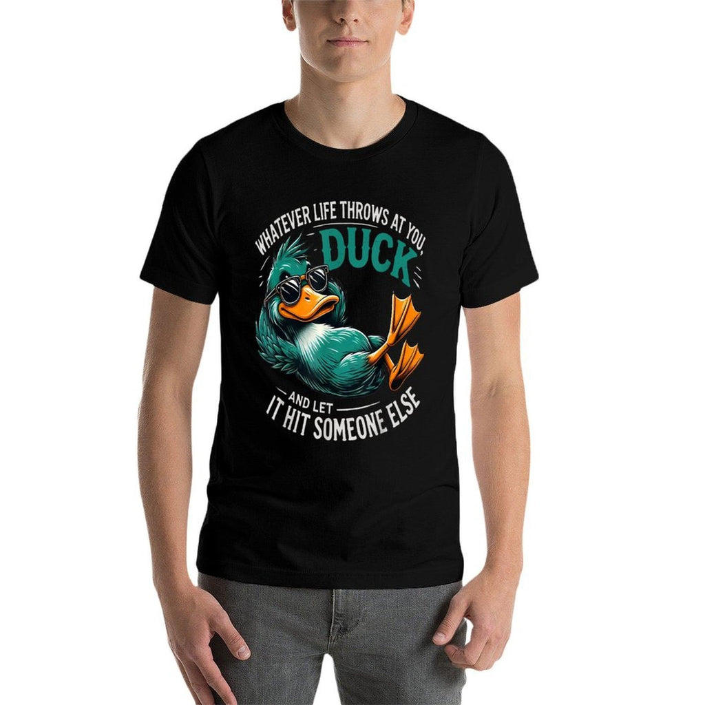 Funny Duck Graphics Men Women Funny Quote Novelty  Vintage-inspired T-Shirt