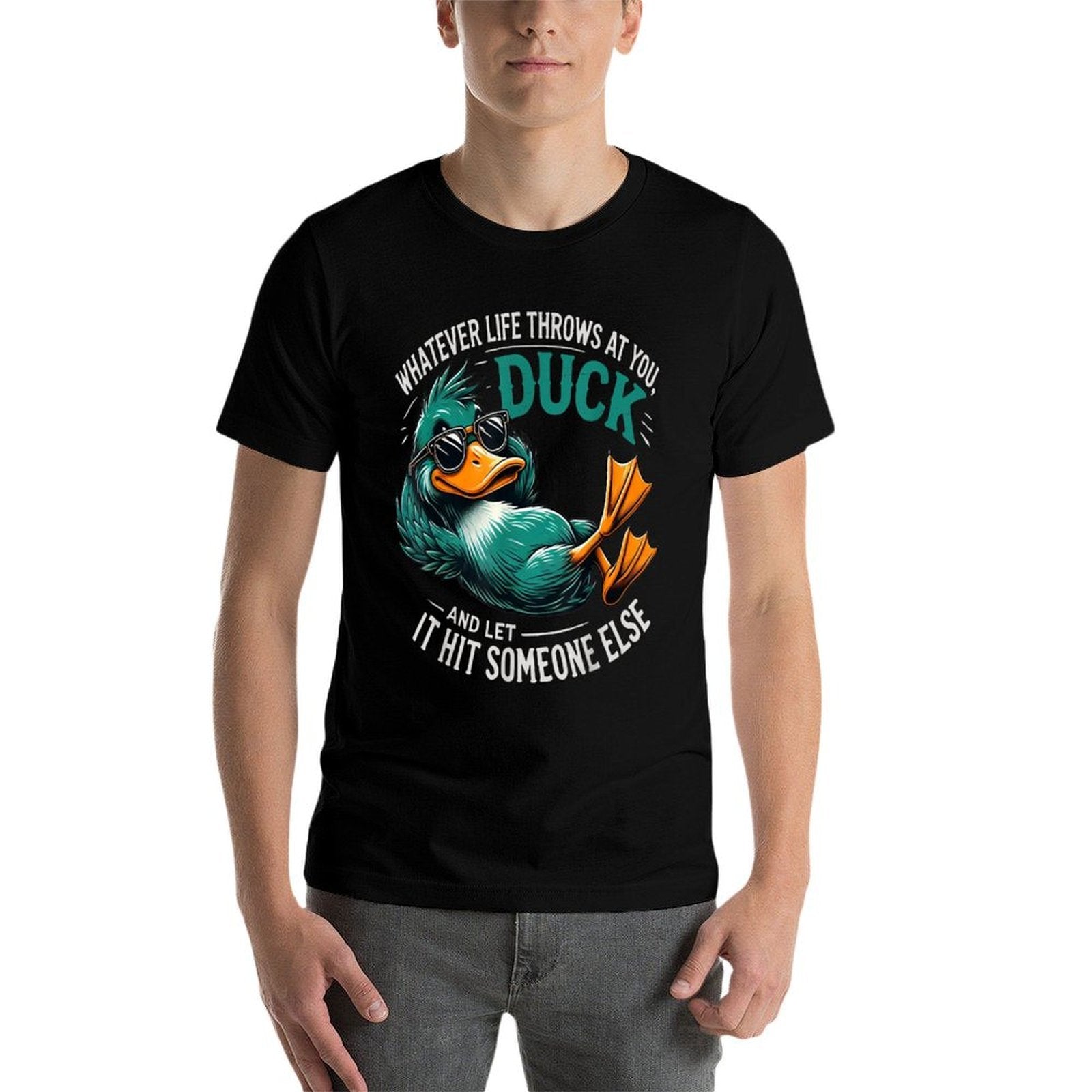 Funny Duck Graphics Men Women Funny Quote Novelty  Vintage-inspired T-Shirt
