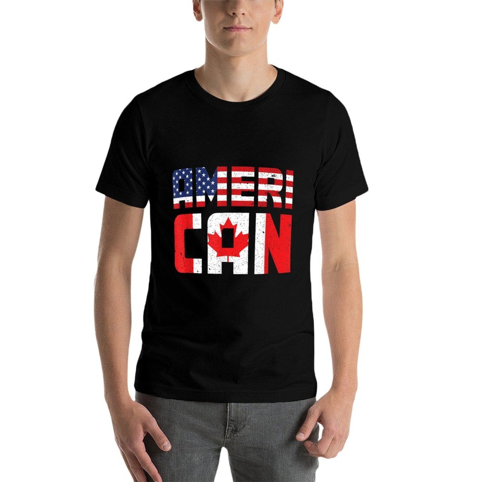 US Canadian American Pride Canadian Canada  Graphic-printed T-Shirt