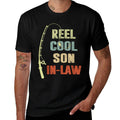 Retro Reel Cool Son In Law Funny Father Gift Bass Fishing  Vintage-inspired T-Shirt