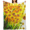 Sizzling Sunflowers Comfort Throw Blanket