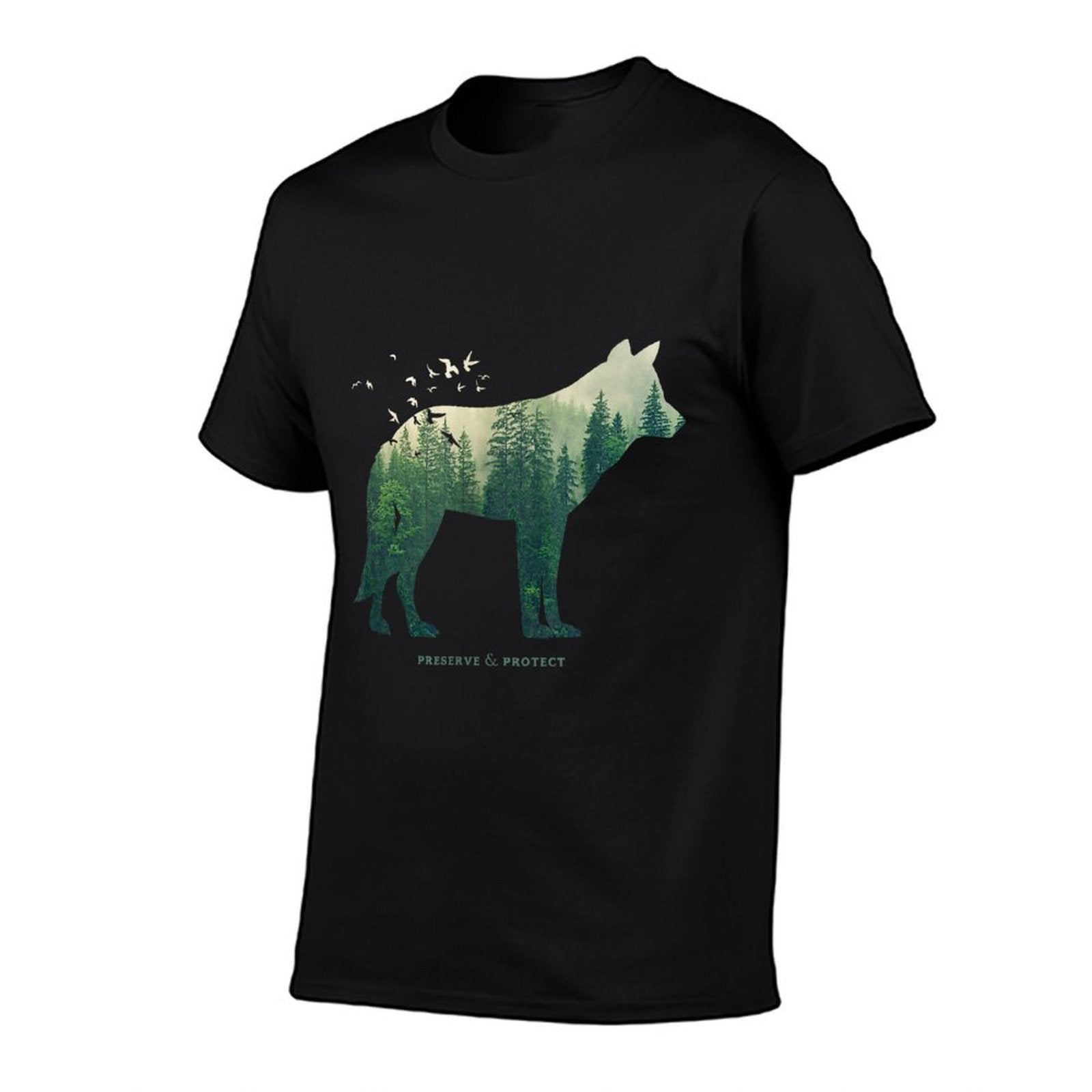 Preserve  Protect Vintage National Park Wolf Gift  Moisture-wicking T-Shirt