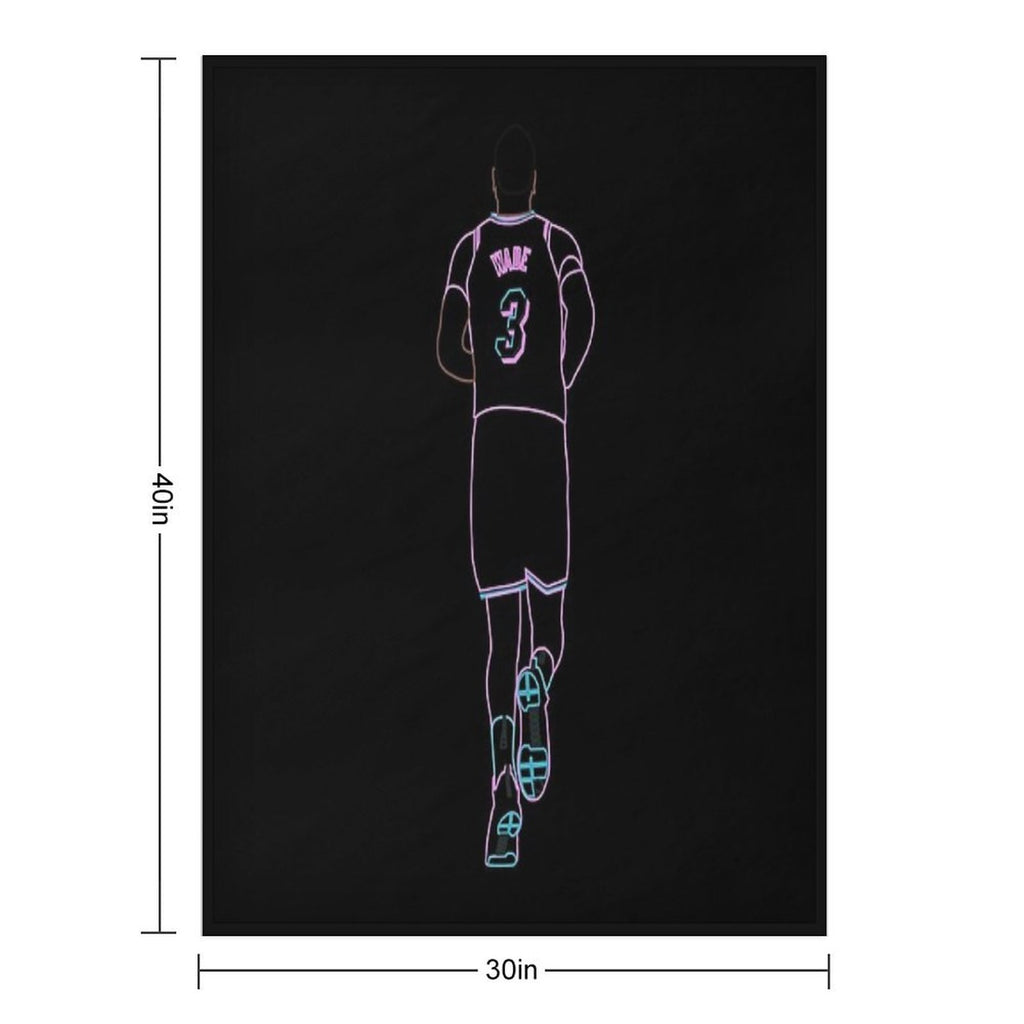 Dwyane Wade Miami Vice Neon Lightweight Throw Blanket
