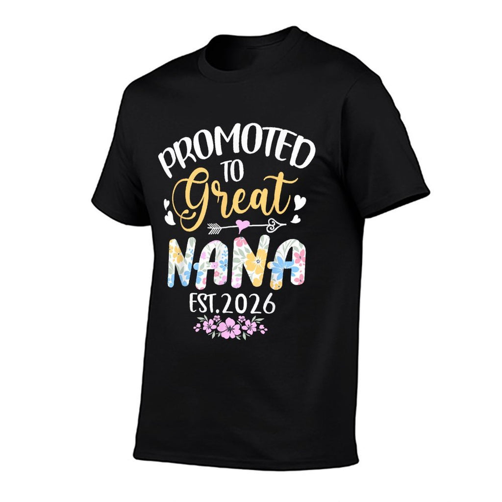 Promoted To Great Nana 2026 Soon To Be Nana  Heathered Texture T-Shirt