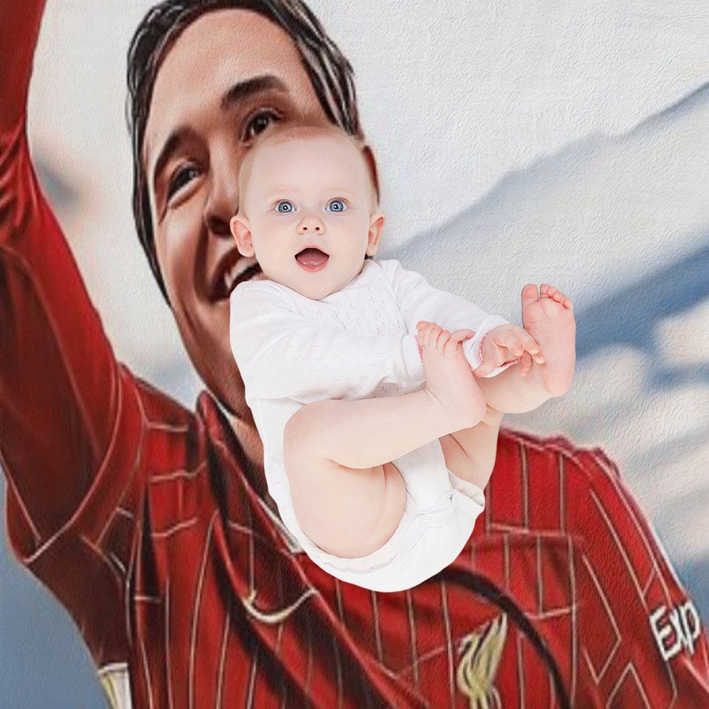 Chiesa First Goal for Liverpool All-season Throw Blanket