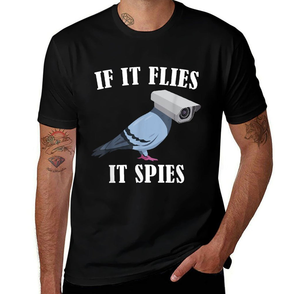Birds Spie Conspiracy Joke Meme Surveillance  Mens  Womens  Vintage-inspired T-Shirt