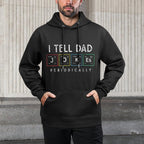 I Tell Dad Jokes Periodically Punny Fathers Day Dad Jokes Versatile Streetwear Hoodie