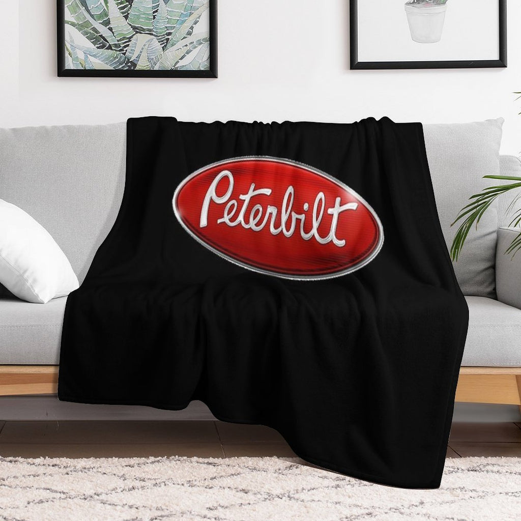 Peterbilt Embelm Travel-friendly Throw Blanket