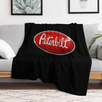 Peterbilt Embelm Travel-friendly Throw Blanket