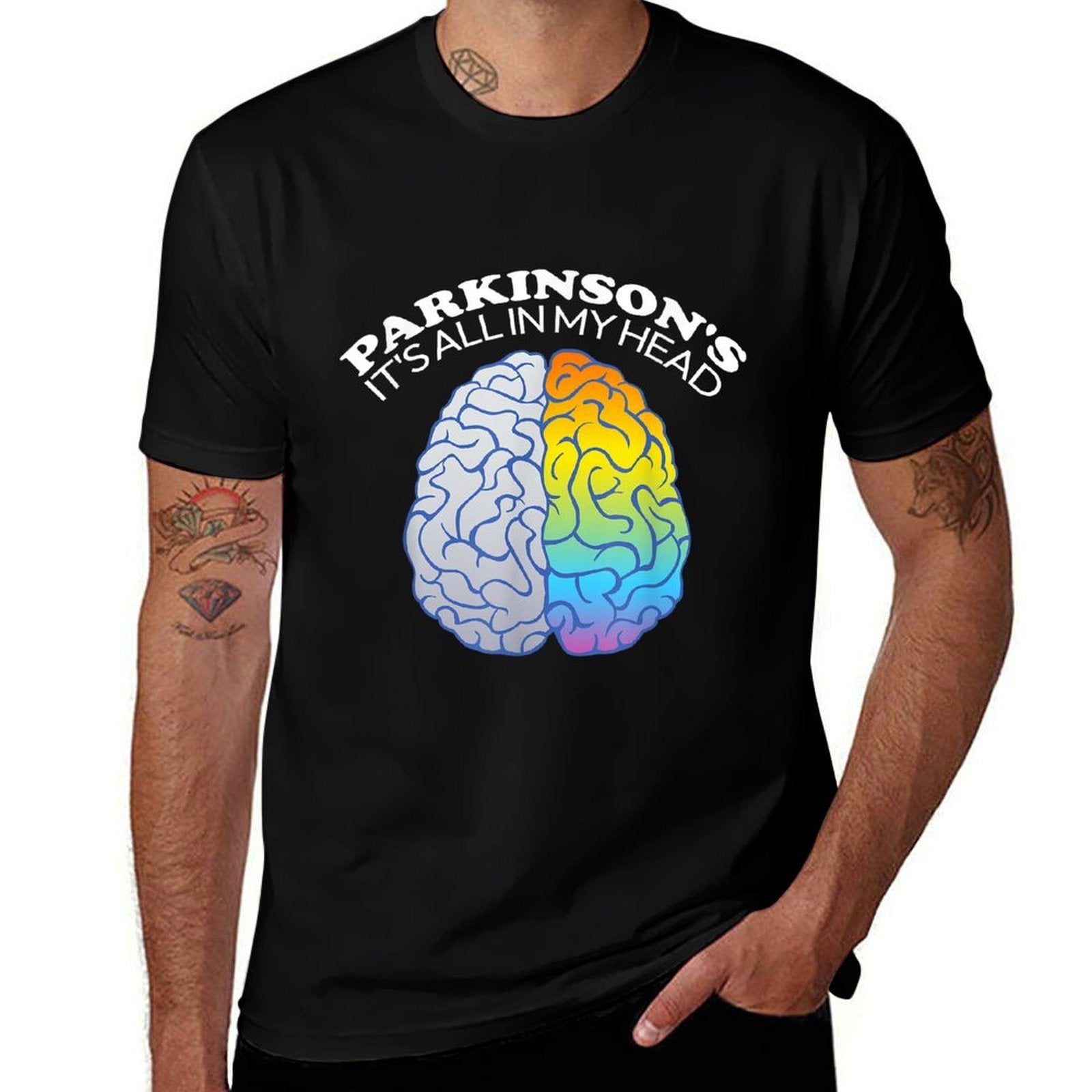 Parkinsons Its All In My Head Funny  Polyester Blend T-Shirt