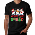Snowman Wound Care Nurse Squad Christmas Holiday Matching  Summer-ready Fabric T-Shirt
