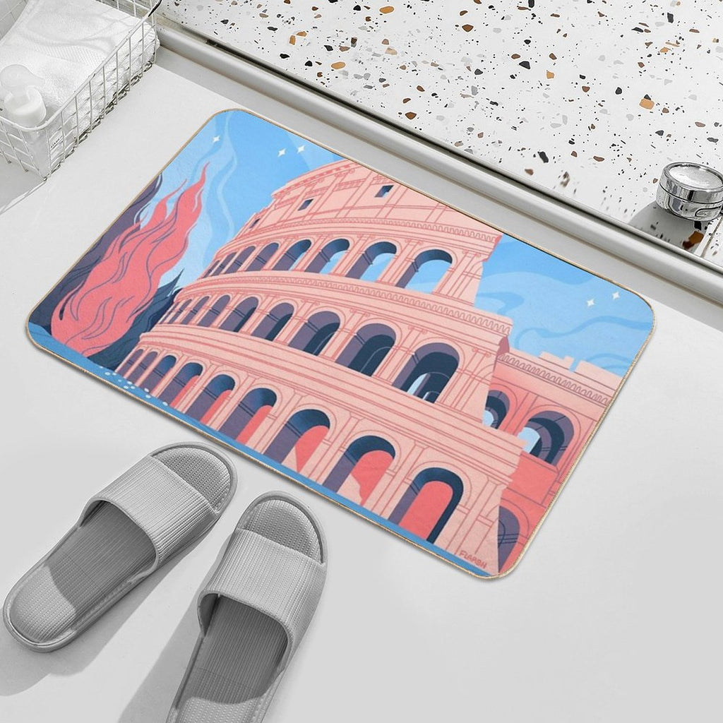 May Colosseum  Slip-Resistant Bath Mat