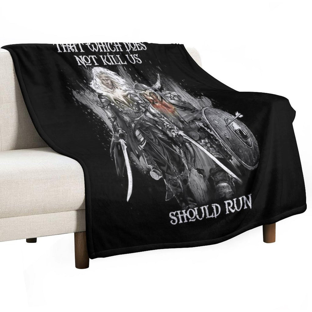 Drizzt Do'Urden And Bruenor Battlehammer Shrink-resistant Throw Blanket