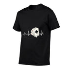 Poker Player Heartbeat EKG Gift Poker  Slim-fit Cut T-Shirt