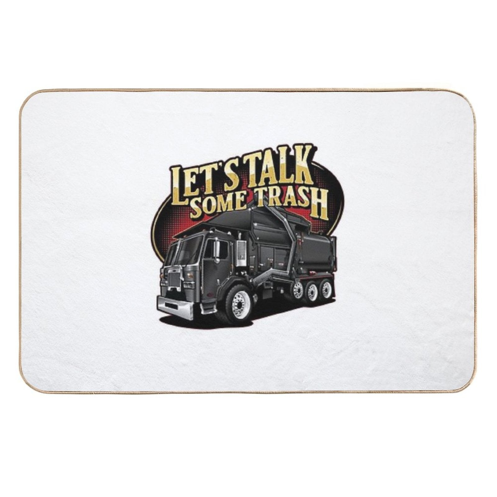 Let's Talk Some Trash Front Loader  Dirt-Trapping Bath Mat