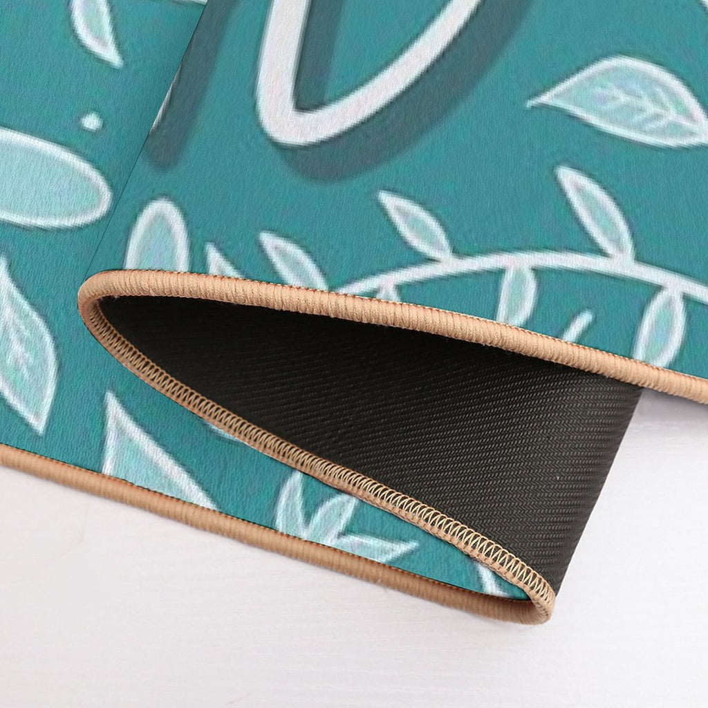 Bad Bitch—Teal  Fade-Resistant Bath Mat